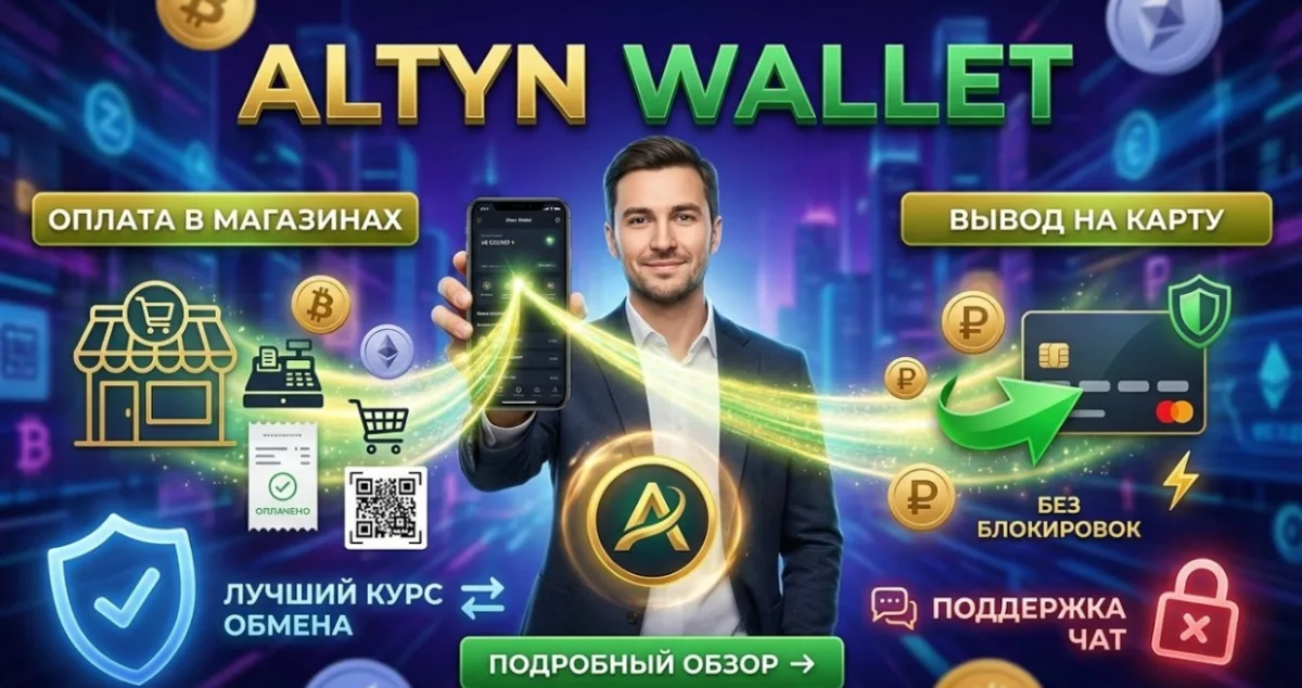 Алтын: оплата в магазинах, обмен и вывод на карту