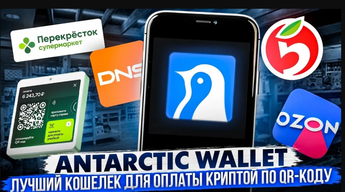 Antarctic Wallet: оплата криптой по QR-коду