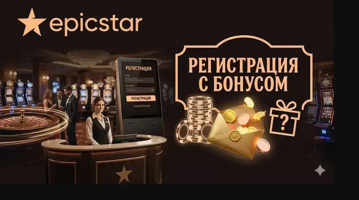 Баннер EpicStar с приветственным бонусом за регистрацию